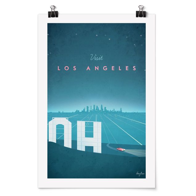 Poster villes Poster de voyage - Los Angeles