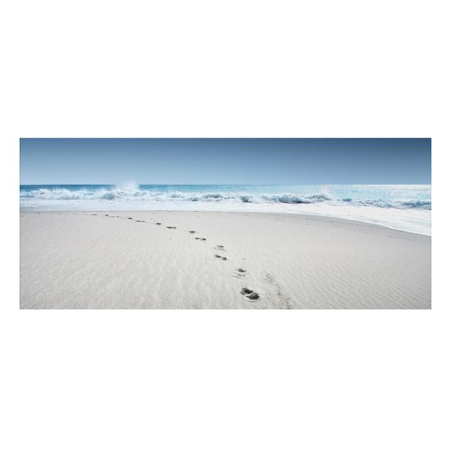 Tableau paysages Traces dans le sable