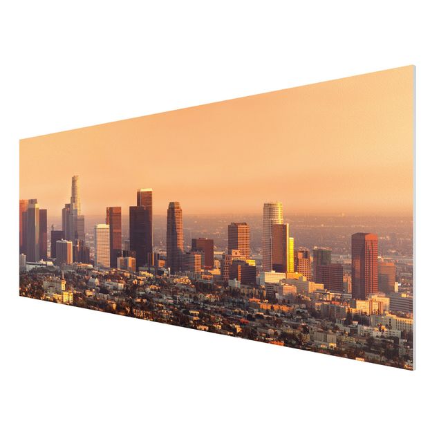 Tableau ville du monde Silhouette urbaine de Los Angeles