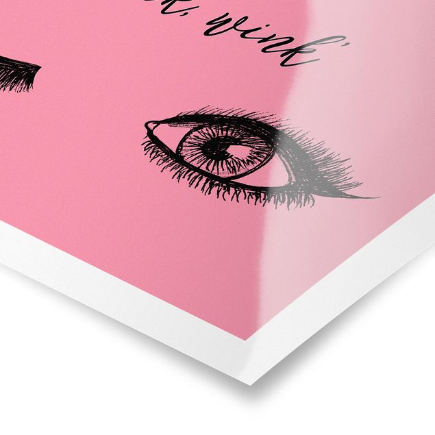 Tableaux Eyelashes Chat - Wink