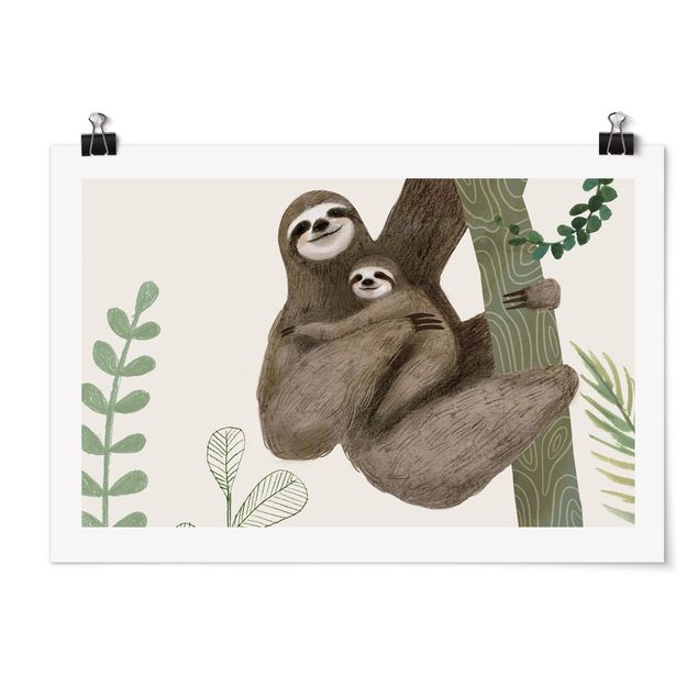 Poster animaux Sloth Sayings - Easy