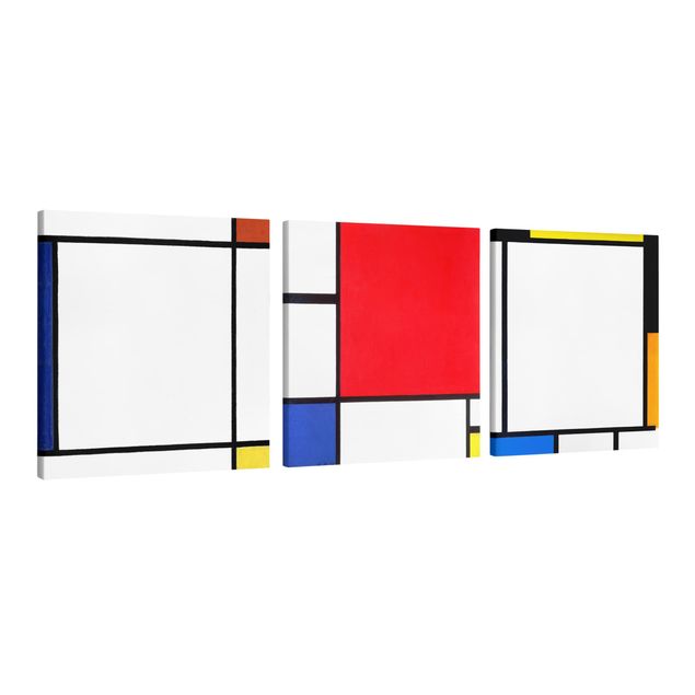 Tableaux moderne Piet Mondrian - Compositions carrées