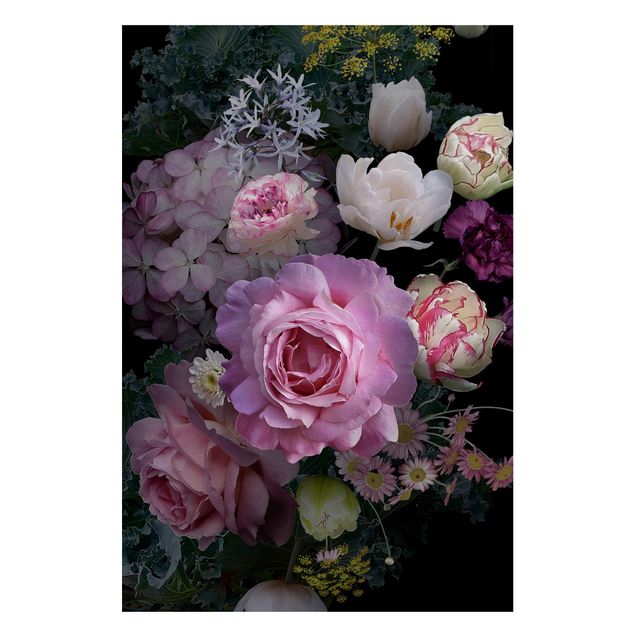 Tableaux magnétiques avec fleurs Bouquet de Roses Magnifiques