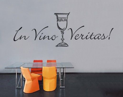 Déco murale cuisine No.SF159 In Vino Veritas