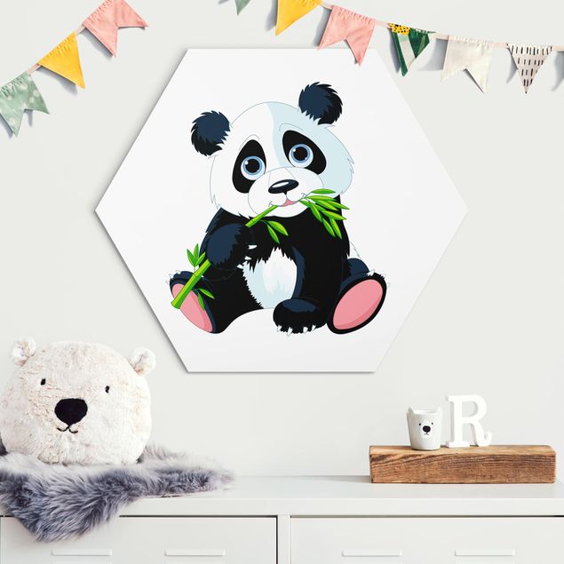 Décoration chambre bébé Panda qui grignote