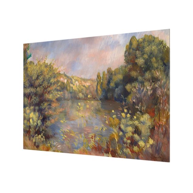 Renoir tableau Auguste Renoir - Paysage au bord du lac