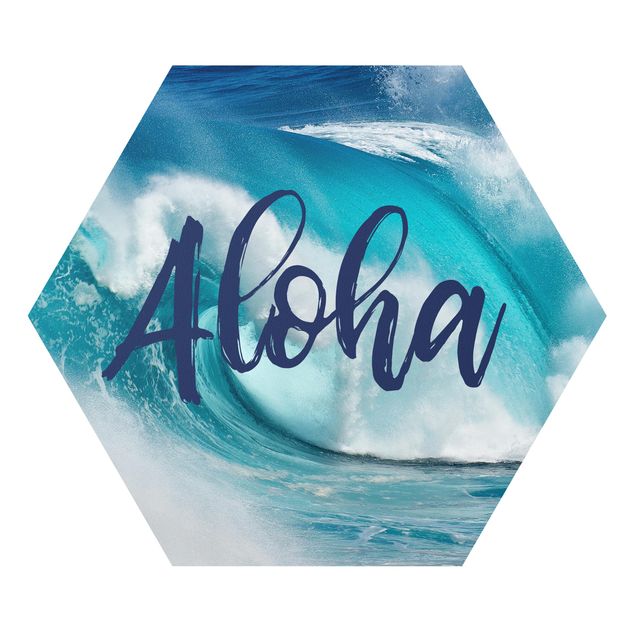Tableau bleu Aloha