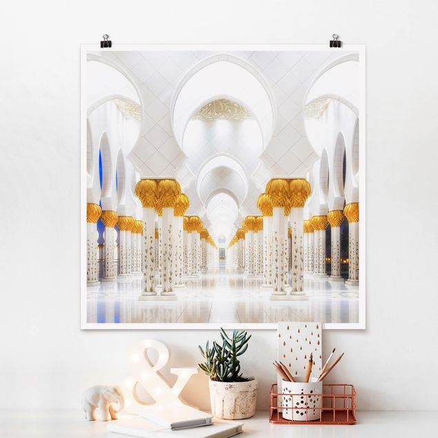 Tableau moderne Mosquée en or