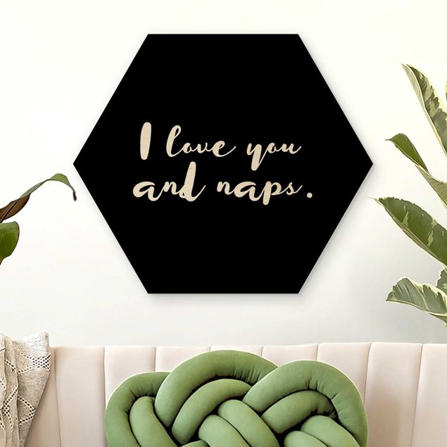 Déco murale cuisine I Love You. And Naps