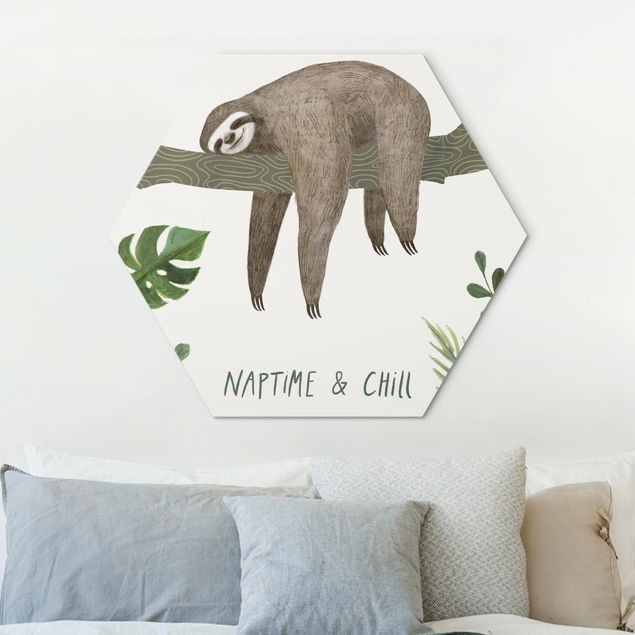 Déco chambre bébé Sayings Sloth - Chill