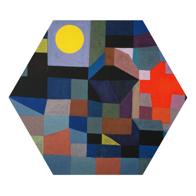 Tableaux dessins Paul Klee - Feu à la pleine lune