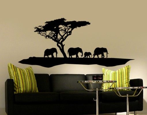 Déco murale cuisine No.TM6 promenade des éléphants