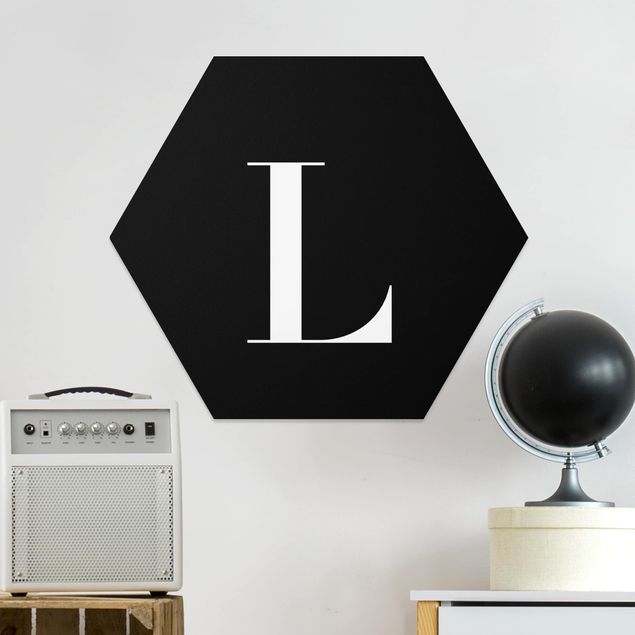 Tableaux moderne Lettre Serif Noir L