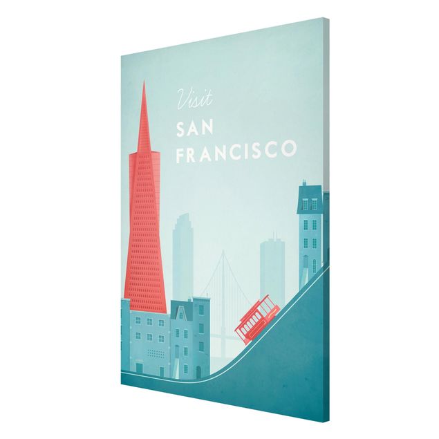 Tableau de ville Poster de voyage - San Francisco
