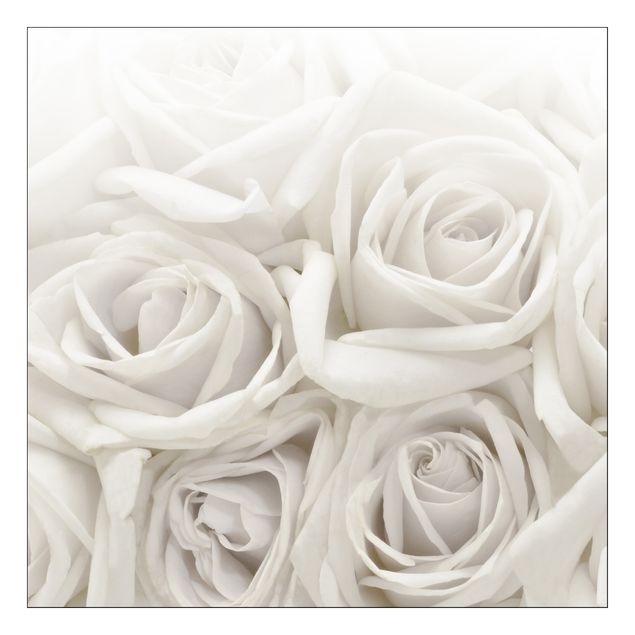 Papier adhésif pour meuble IKEA - Lack table d'appoint - White Roses