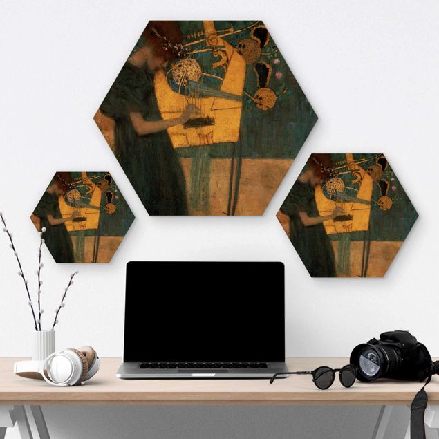 Hexagone en bois - Gustav Klimt - Music