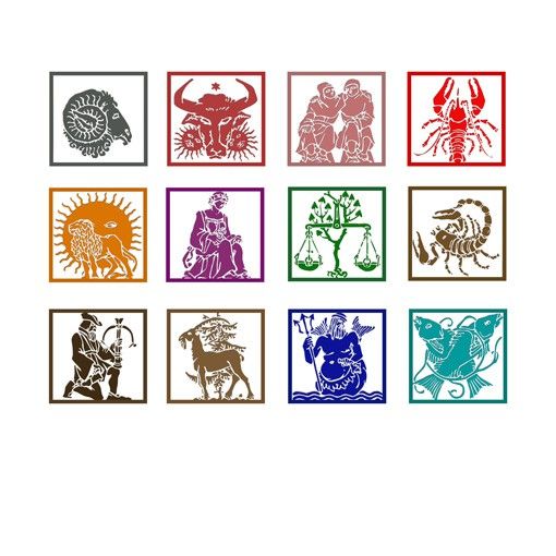 Stickers muraux salon zen Signe du Zodiaque II