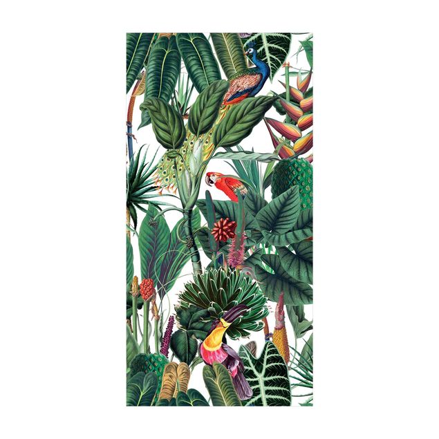 tapis salon moderne Motif coloré forêt tropicale humide