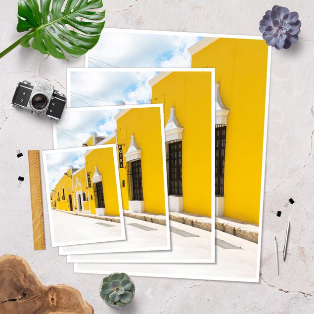 Poster architecture & skyline - City In Yellow