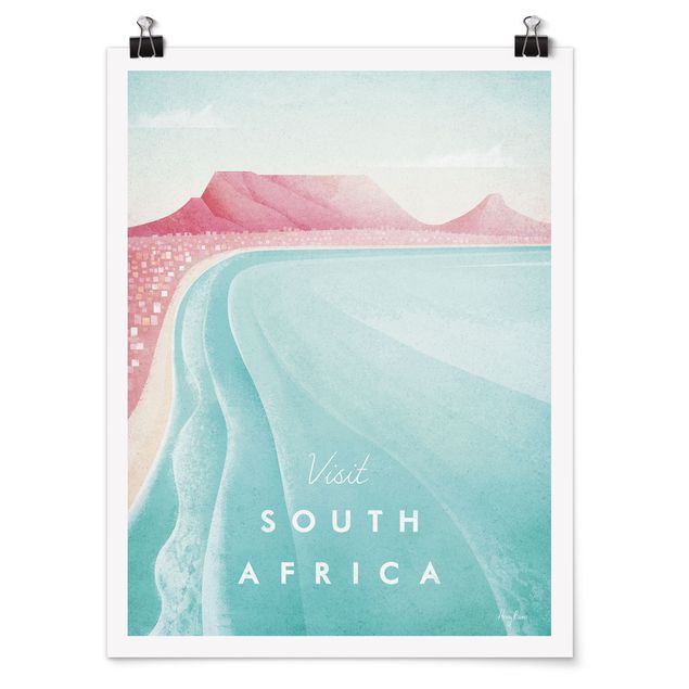 Tableau bord de mer Poster de voyage - Afrique du Sud