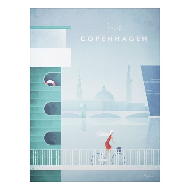 Tableau style vintage Poster de voyage - Copenhague