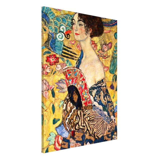 Tableaux art nouveau Gustav Klimt - Dame à l'éventail