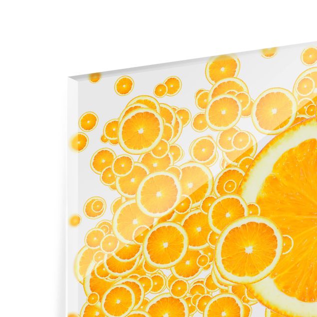 Fond de hotte - Retro Orange Pattern
