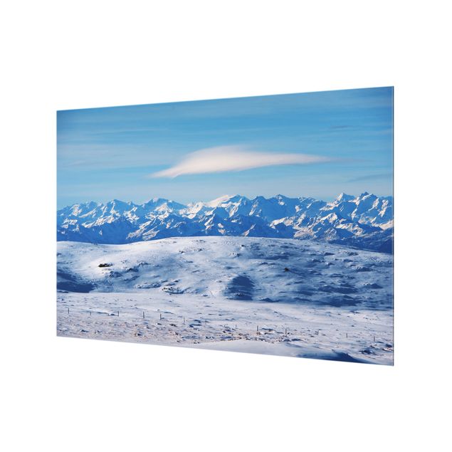 Fonds de hotte - Snowy Mountain Landscape - Format paysage 3:2