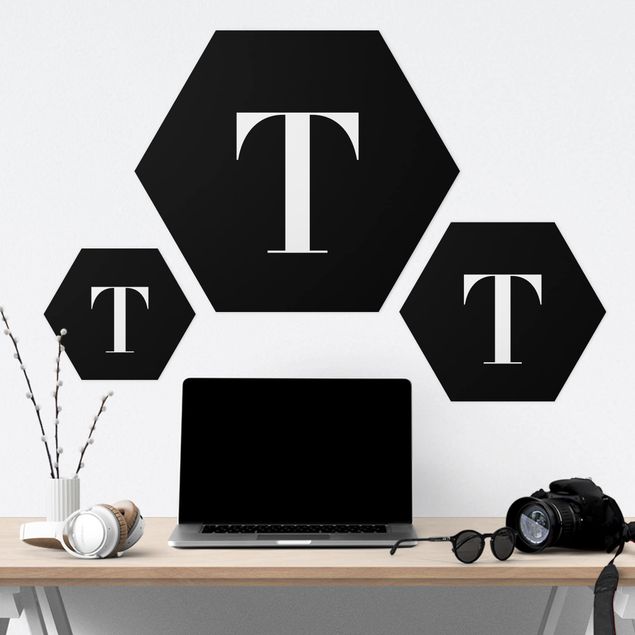 Hexagone en forex - Letter Serif Black T