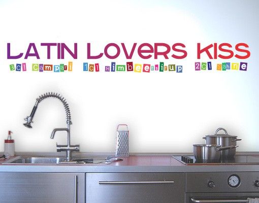 Autocollant mural No.238 Latin Lovers Kiss