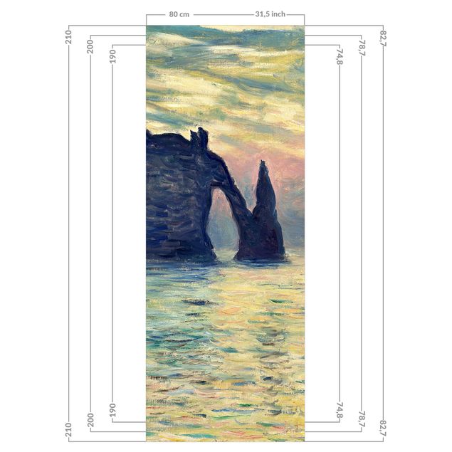 Revêtement mural de douche - Claude Monet - Rock Sunset