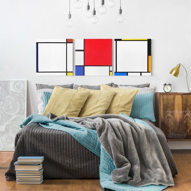 Décoration artistique Piet Mondrian - Compositions carrées