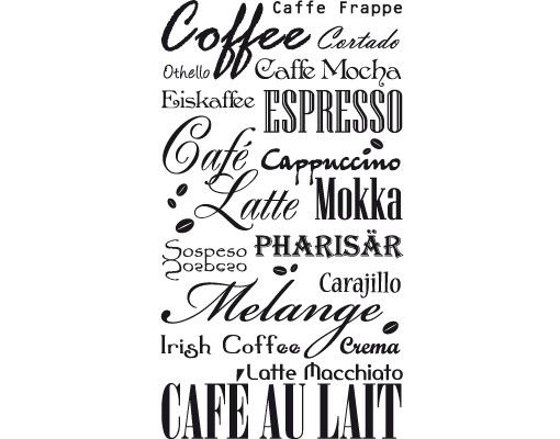 Stickers muraux phrase No.736 Coffee & more