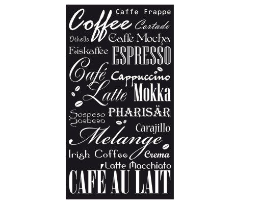 Stickers muraux citation No.737 Coffee & more II