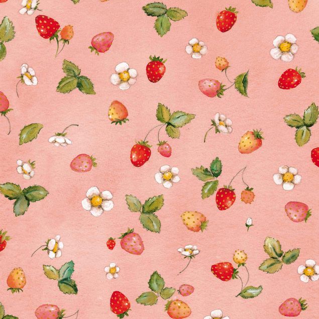 Film adhésif décoratif The Strawberry Fairy - Fleurs de fraises