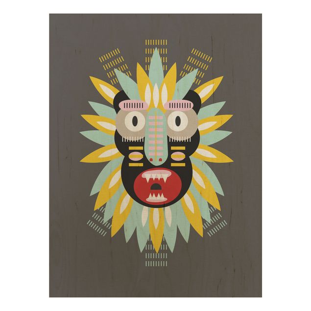 Tableaux de Muah Collage masque ethnique - King Kong