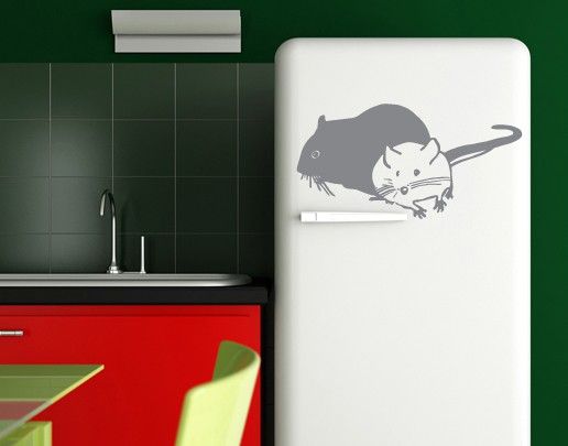Sticker mural - No.UL462 Two mice