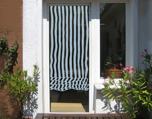 Film occultant fenêtre No.UL468 Venetian Blind Stripes (store vénitien à bandes)