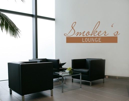 Stickers muraux No.UL489 Smokers Lounge
