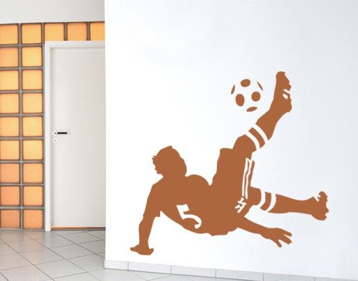 Sticker mural - No.UL482 soccer bicycle kick