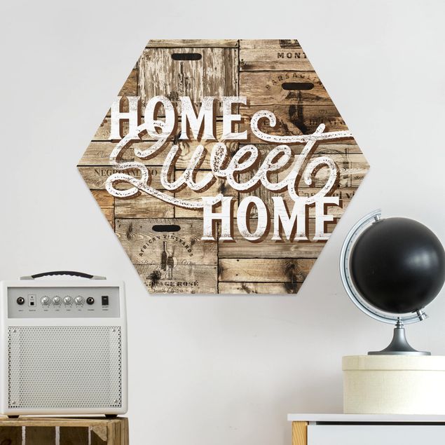 Tableaux modernes Home sweet Home Panneau en bois