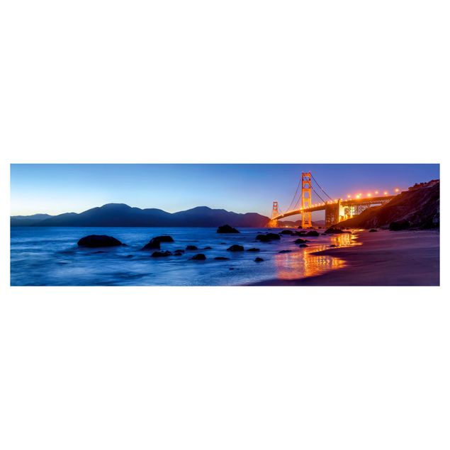 Revêtement mural cuisine - Golden Gate Bridge At Dusk