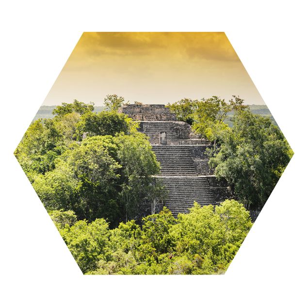 Tableau moderne Pyramide de Calakmul