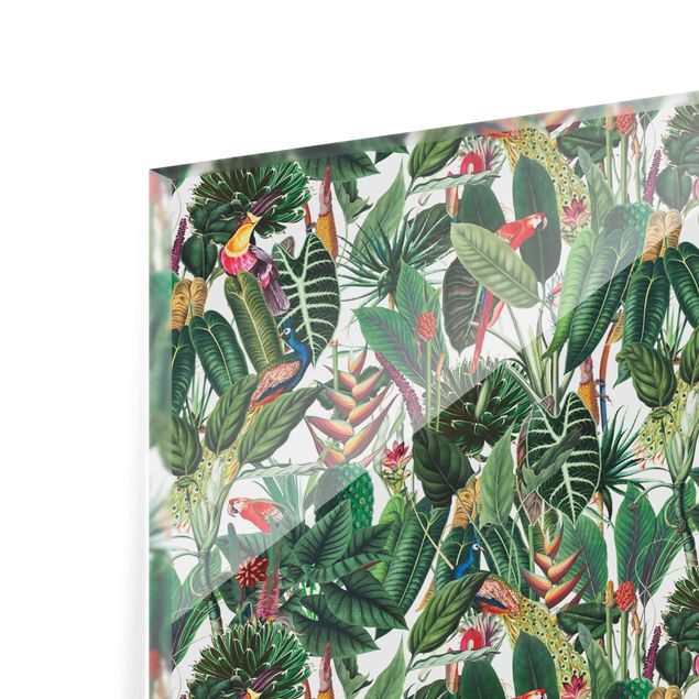 Fonds de hotte - Colourful Tropical Rainforest Pattern - Format paysage 3:2