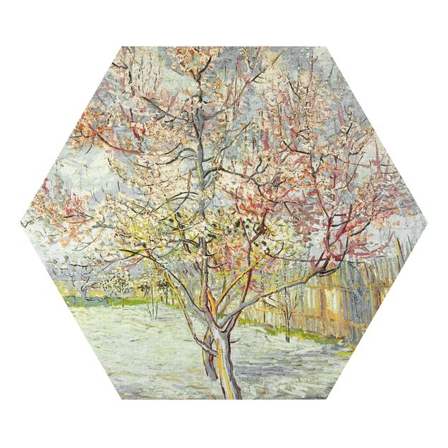 Tableaux pointillisme Vincent van Gogh - Pêchers en fleur