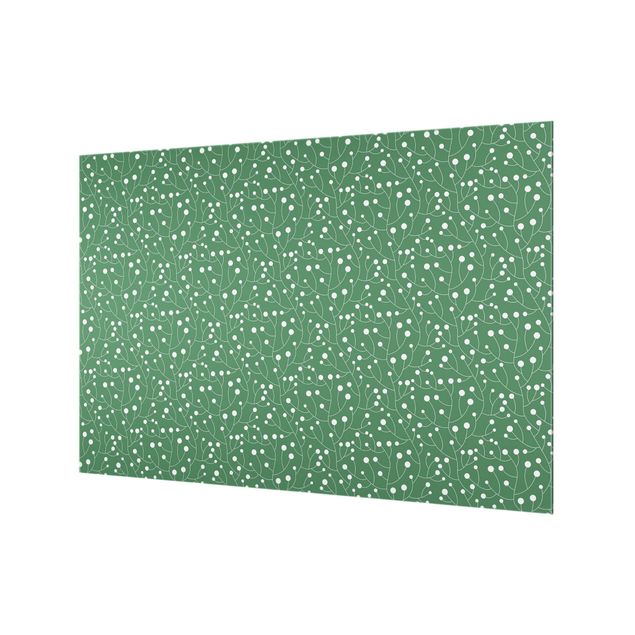 Fonds de hotte - Natural Pattern Growth With Dots On Green - Format paysage 3:2