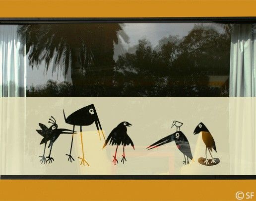 Film pour fenêtres - No.SF926 Funny Birds