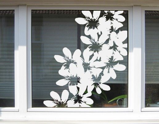 Sticker pour fenêtres - No.UL11 Flowers