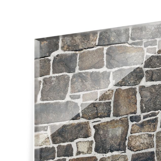 Fond de hotte - Crushed Stone Wallpaper Stone Wall
