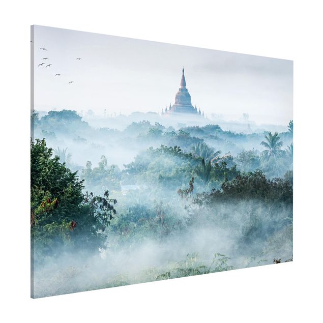 Décorations cuisine Brouillard matinal sur la jungle de Bagan